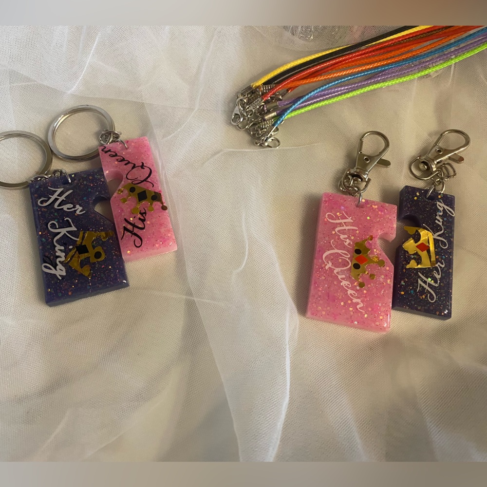 His&Her bag tag/key chains